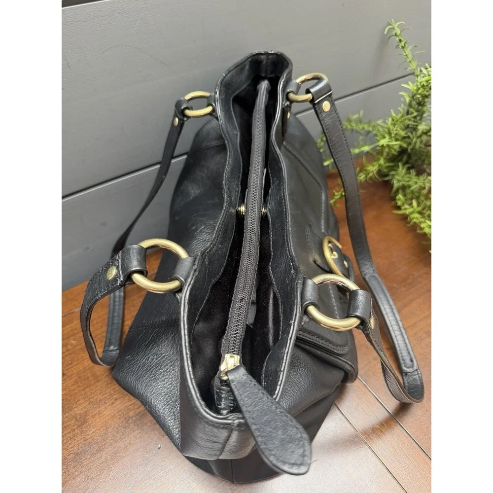 Coach F24961 Campbell Carryall Black Bag POCKETS! Travel Festival Luxury Hobo - Picture 10 of 13